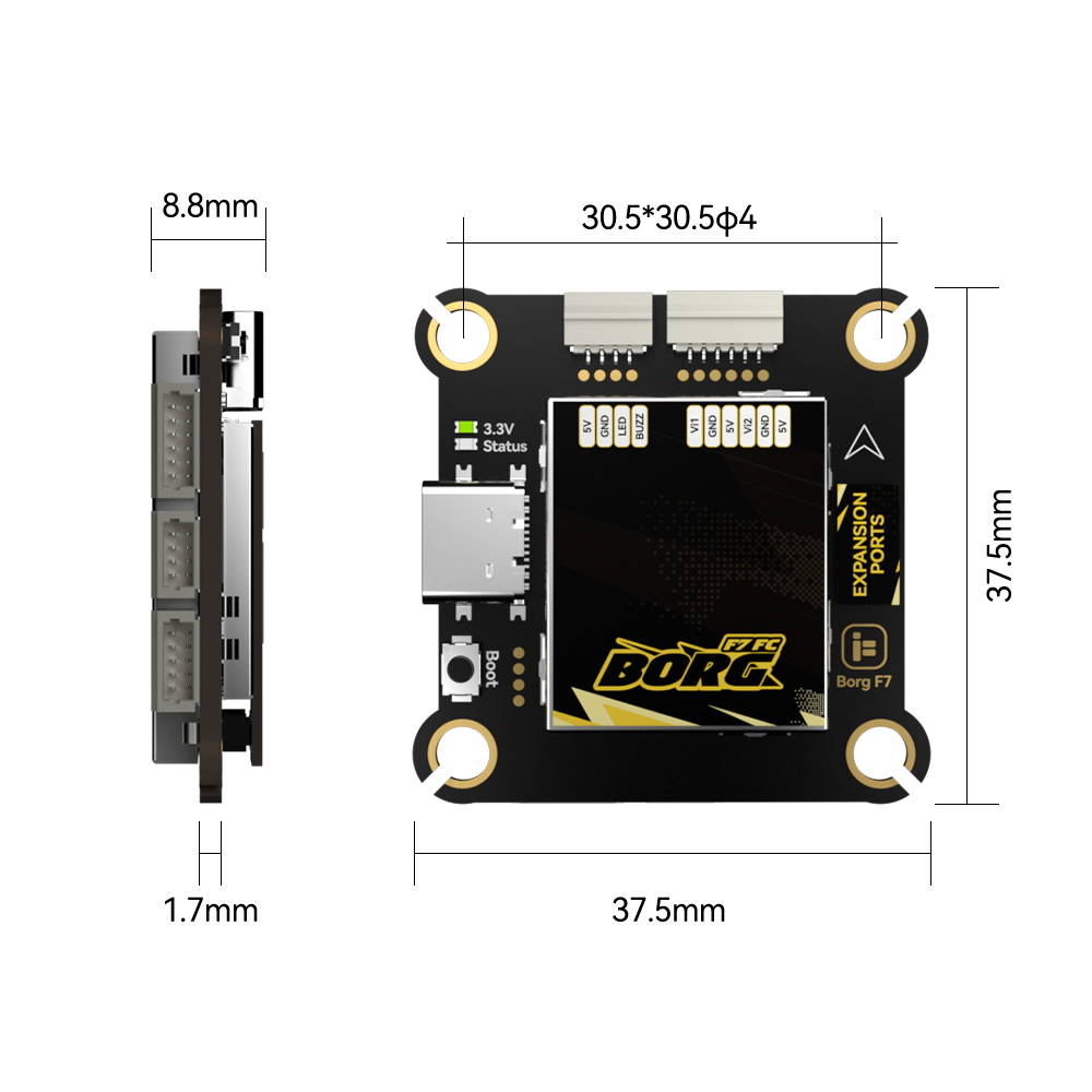 IFlight Borg F7 + Borg 60 ESC  - Fpv Flight Controller F7 Stack 60A incelemesi ve fiyatı