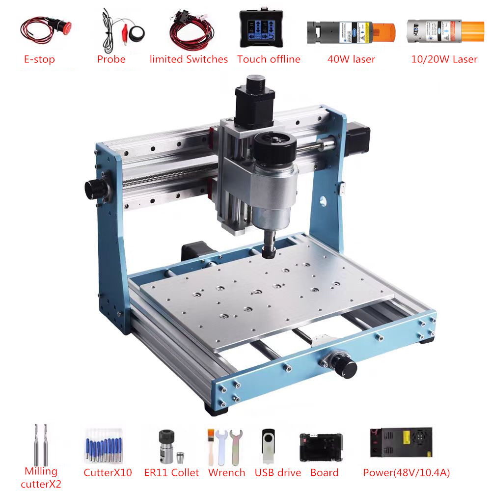 Tam Metal Mini CNC Router 3020 - Mini Laser Engraver Cnc Router incelemesi ve fiyatı